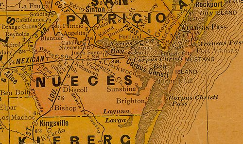 TX Nueces County 1920s Map