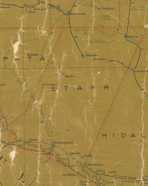 TX Starr County 1907s Map