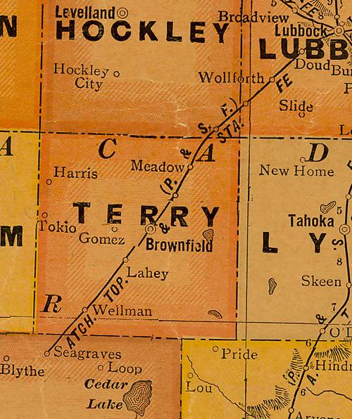TX Terry County 1920s Map