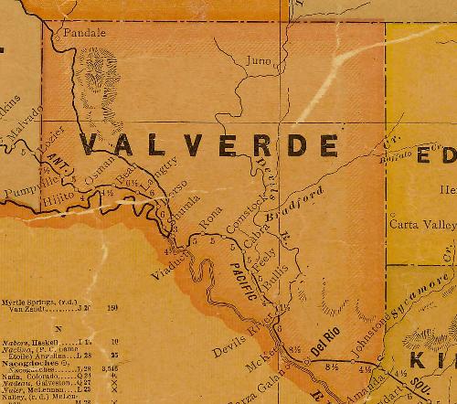 Val Verde County TX 1920 Map