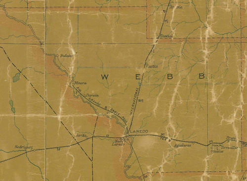 TX Webb County 1907s Map