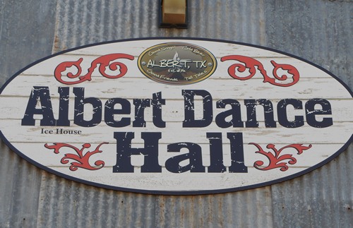 Albert TX - Albert Dance Hall sign