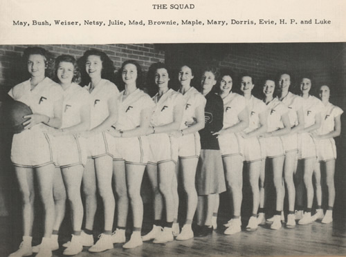 Fredericksburg TX - FHS Girls Basketball Team, 1947 