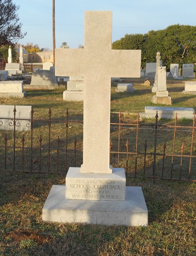 Llano City Cemetery N. J. Badu Monument 