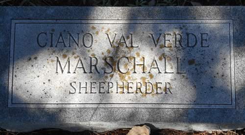 TX - Sheepherder Ciano Val Verde Marschall tombstone