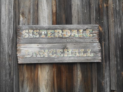TX - Sisterdale Dancehall  sign
