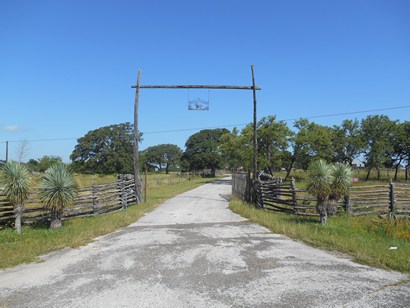  TX -  gate at Stieler Ranch on Stieler Hill