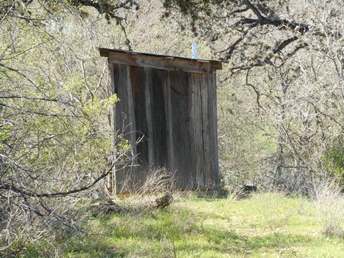 TX - Waring school outhouse