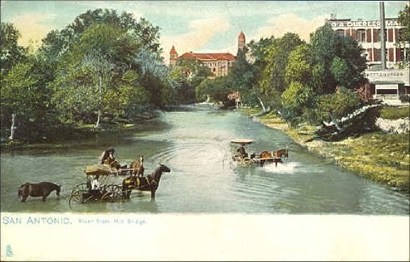 San Antonio TX Horse Buggy River Crossing