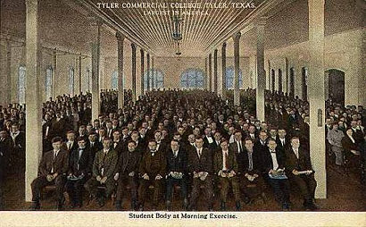 TX - Tyler Commercial College 1914 Student Body