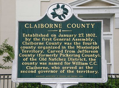Mississippi Port Gibson Claiborne County Marker