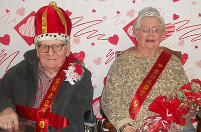 Richard Gaertner and Helen Muehlstein, Mouton TX Shady Oaks  Valentine  king and queeen