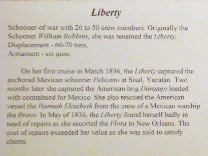Liberty Schooner-of-war information - Rockport TX Maritime Museum 