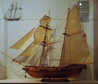 Rockport TX Maritime Museum - San Bernard Schooner-of-war model