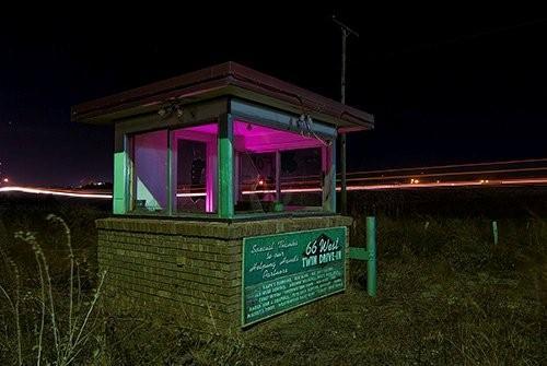 Route 66 Drive-In ticket booth, Weatherford, Oklahoma 