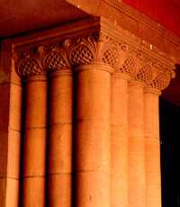 Bexar County courthouse columns, San Santonio, Texas