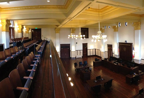 San Antonio TX - Bexar County Courthouse Courtroom