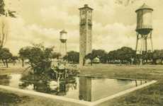 Quadrangle tower and water towers