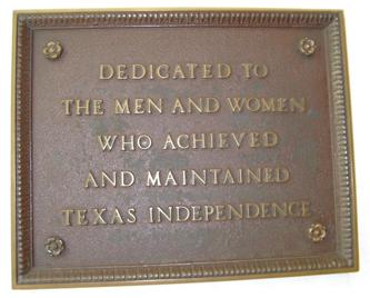 Alamo Museum dedication plaque