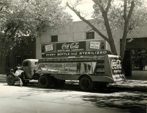 Coca Cola truck, Hobbs, New Mexico, 1936