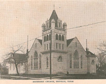 Beeville TX Methodist Church Ca 1910