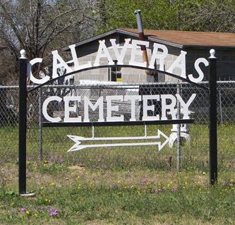 Calaveras Cemetery gate, Texas