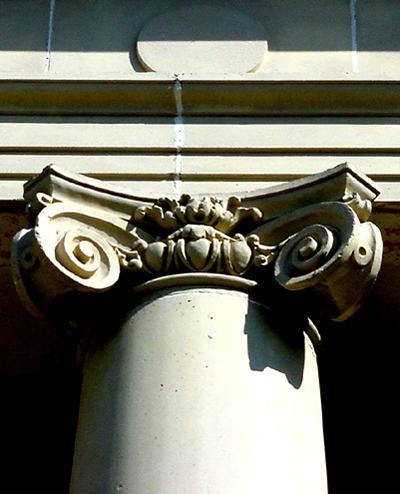 Carrizo Springs TX - Dimmit County Courthouse Column 