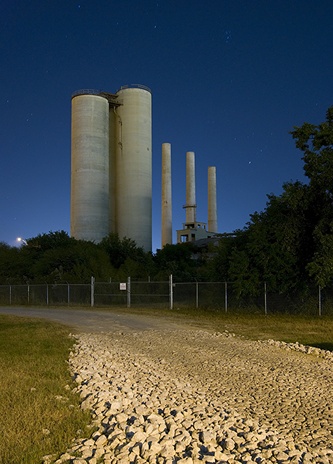Cementville Texas Quarry smokestacks