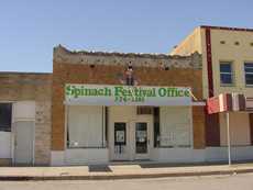 Spinach Festival Office in Crystal City, Texas