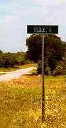 Ecleto Texas sign