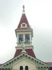Wilson County courthouse tower Floresville Texas