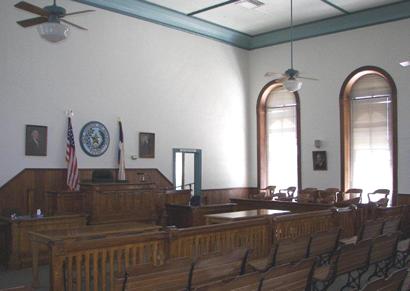 Wilson county courthouse district courtroom, Floresville Texas 