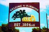 Harmony Texas sign