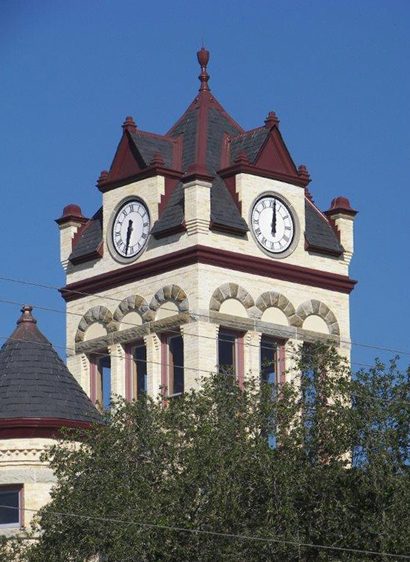 TX - Karnes County Courthouse Clock Tower