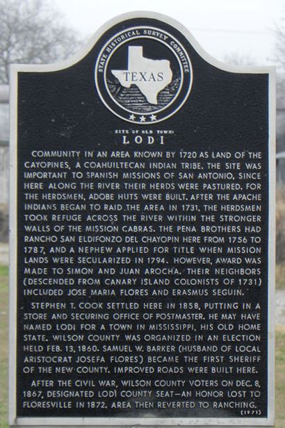 Lodi Tx Historical Marker