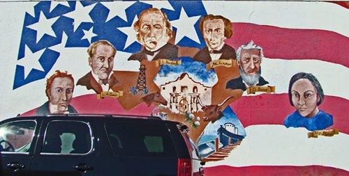 Mercedes Texas mural