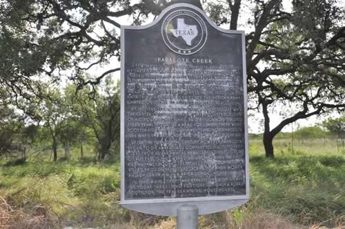 Papalote Texas - Papalote Creek Historical Marker