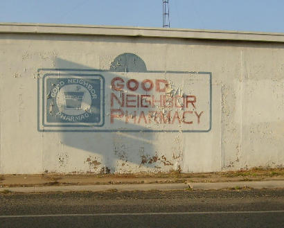 Pearsall Tx - Good Neighbor Pharmacy Ghost Sign
