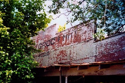 Old store facade, Stl Hedwig, Texas