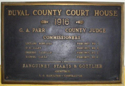 San Diego, Texas - Duval County Courthouse plaque