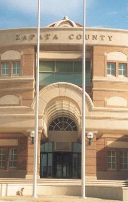 Zapata County Courthouse front entrance, Zapata, Texas