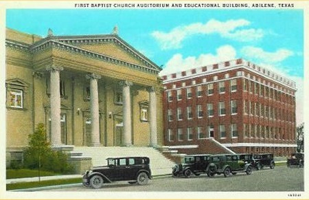 Abilene TX  - 1st Baptist Church 1920s