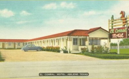 Abilene TX - El Corral Motel 1940s 