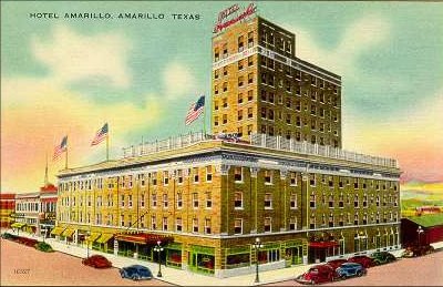 Hotel Amarillo,  Amarillo, Texas old post card