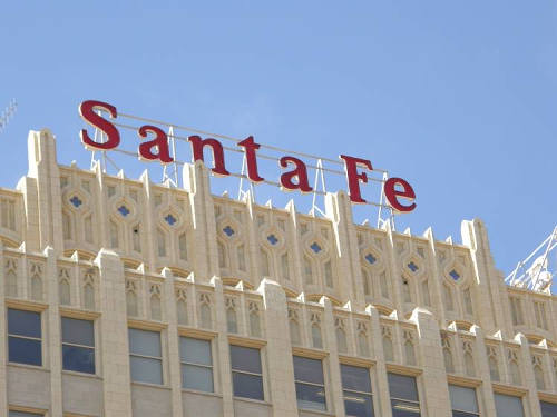 Amarillo Tx - Santa Fe Building  sign
