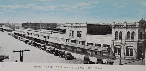 Ballinger TX - Hutchins Ave., W of 8th St.