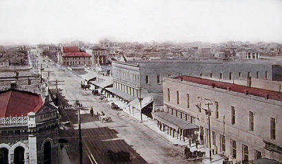 Ballinger Texas downtown 1900s old photo