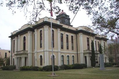  Bastrop County courthouse , NE view, Bastrop Texas