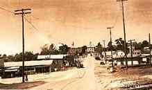 Belleville Texas main street  vintage photo
