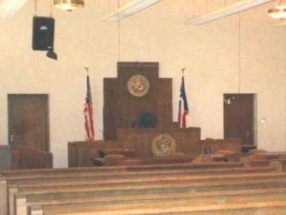 Benjamin TX,  KnoxCounty Courthouse Courtroom
